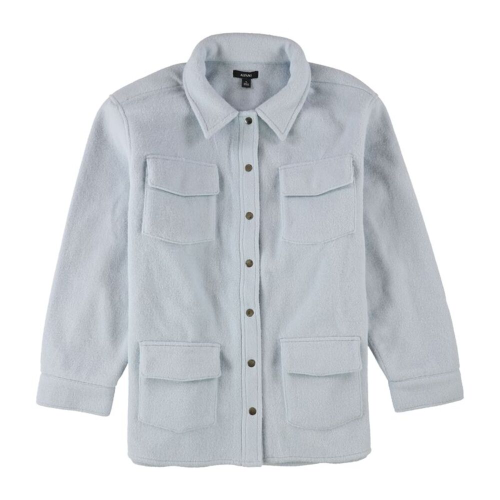 Alfani Womens Button-Down Fleece Jacket, NWT